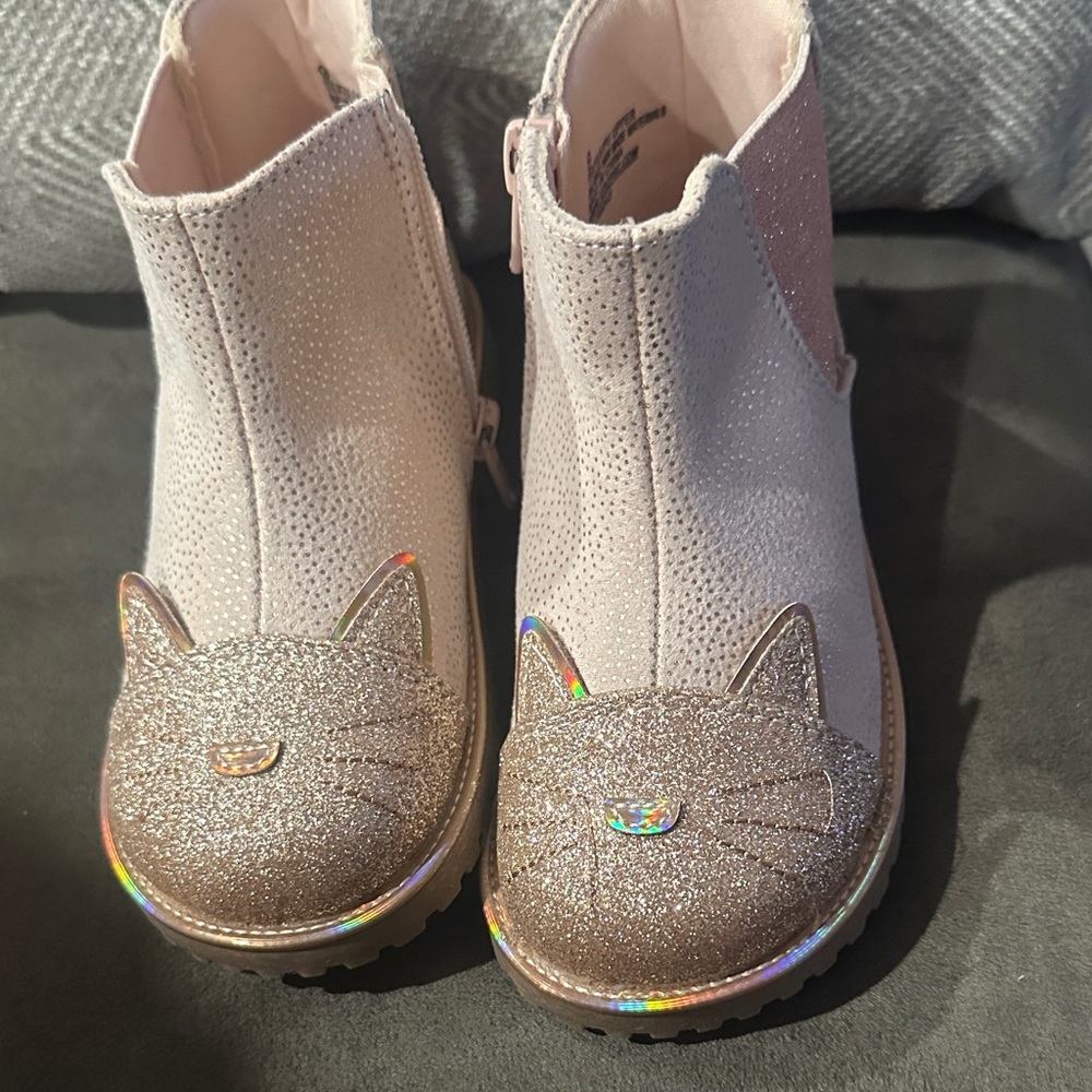 Glitter Girl’s Cat Ankle Boots
